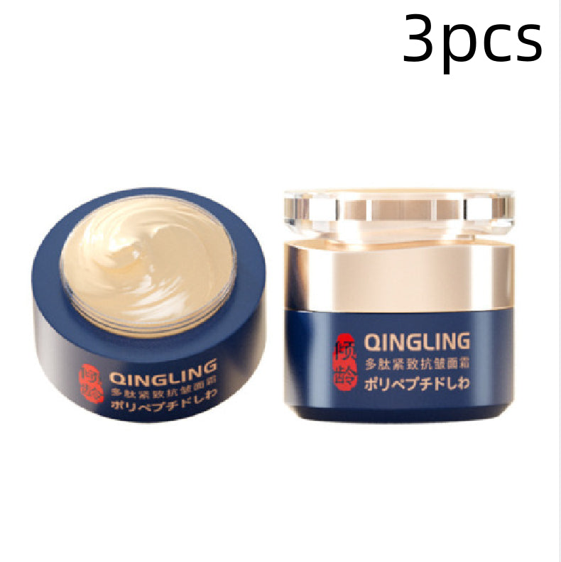 Pot de crème anti-âge aux polypeptides pour peau mature