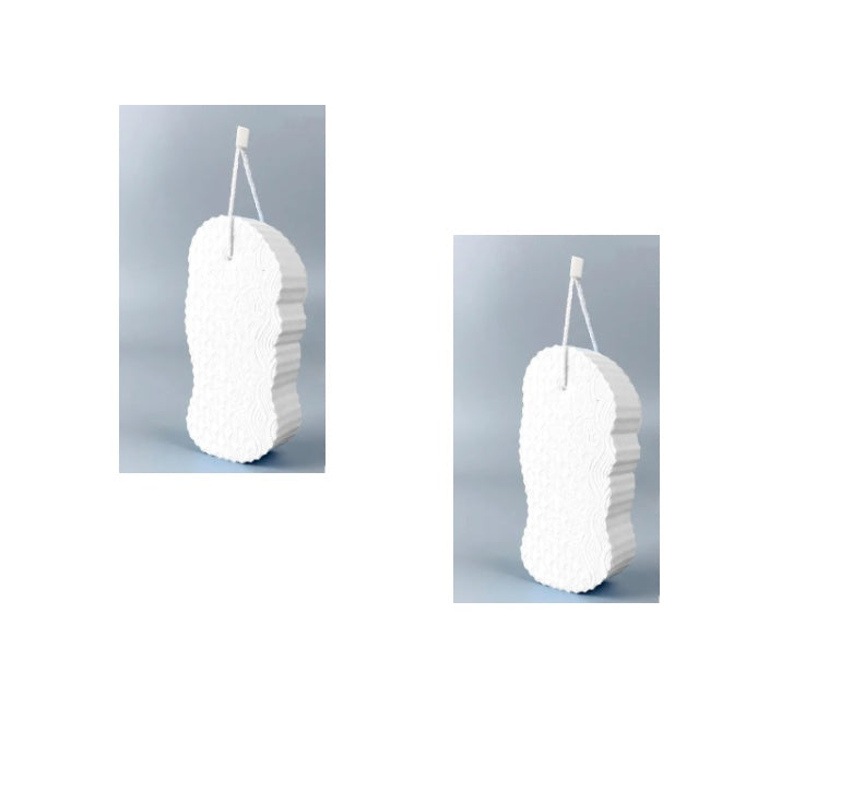 Pack 4 éponges bain exfoliantes couleurs assorties